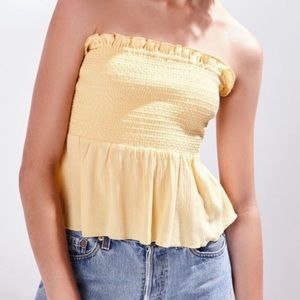 Yellow pacsun tube top